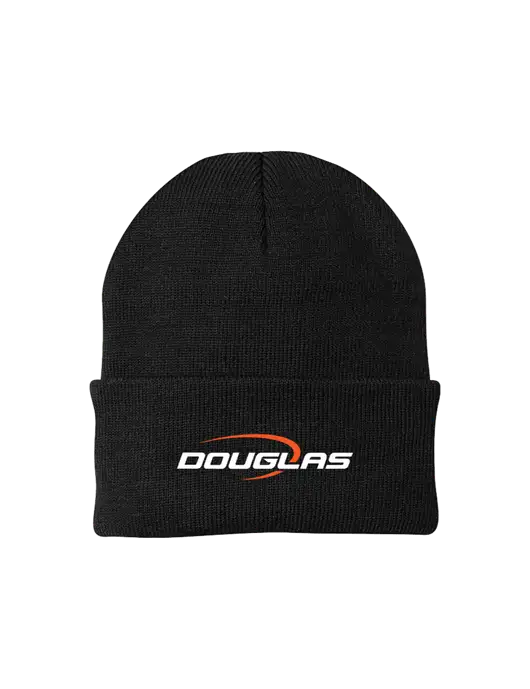 Black Knit Cap w/Douglas Machine Logo