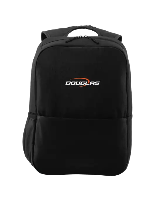 Access Square Laptop Black Backpack w/Douglas Machine Logo
