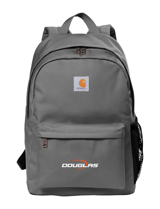 Carhartt Grey Canvas Backpack w/Douglas Machine Logo