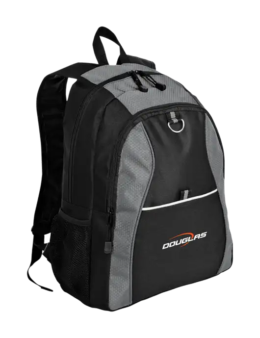 Honeycomb Grey/Black Backpack w/Douglas Machine Logo
