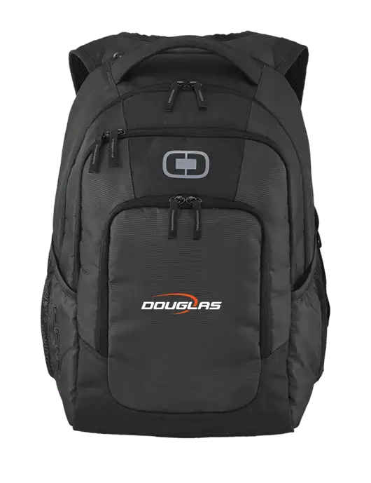 OGIO Diesel Grey Logan Laptop Backpack
 w/Douglas Machine Logo