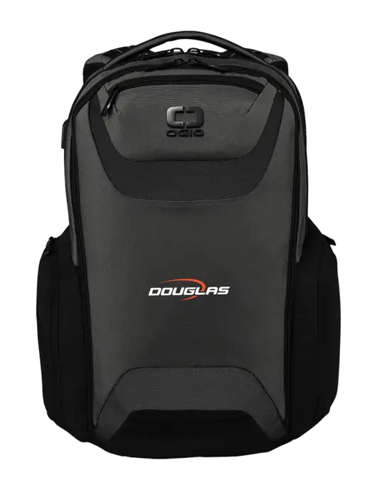OGIO Tarmac Charcoal Connected Pack w/Douglas Machine Logo
