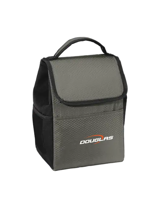 Lunch Bag Grey/Black Cooler w/Douglas Machine Logo