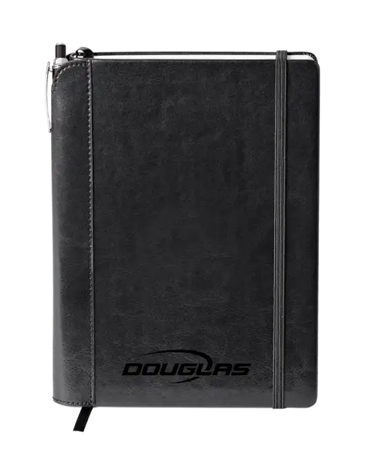 Fabrizio Black Journal 6.375 x 8.375 Combo w/Douglas Machine Logo