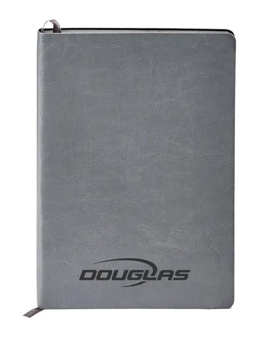 Fabrizio Grey Soft Cover 5.75 x 8.125 Journal w/Douglas Machine Logo