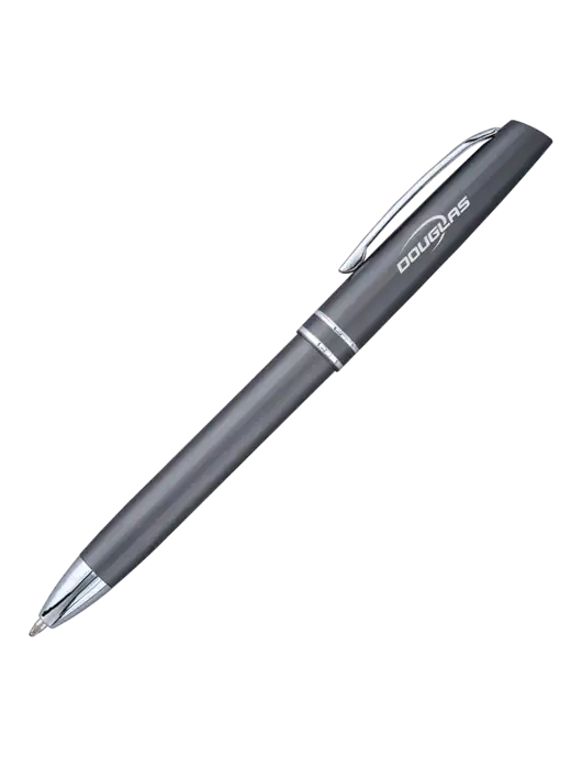 Gunmetal Anguilla Black Ink Pen w/Douglas Machine Logo