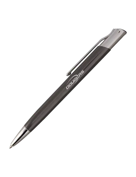 San Malo Gunmetal Pen - Black Ink w/Douglas Machine Logo