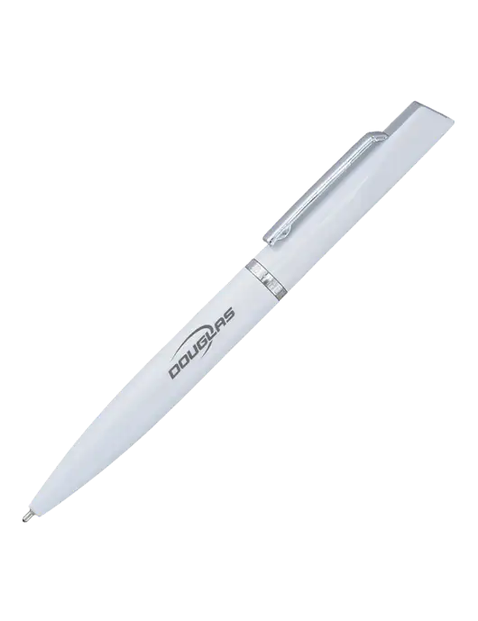 Santos White Pen - Black Ink w/Douglas Machine Logo