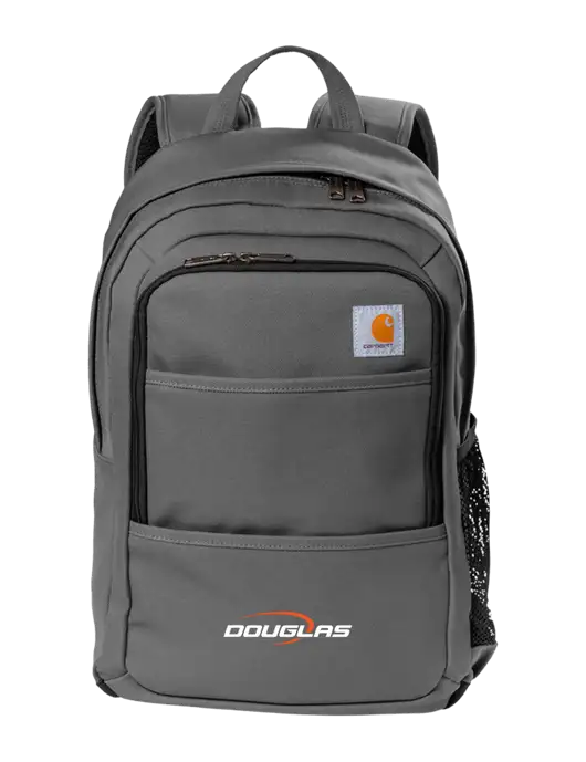 Carhartt Medium Grey Foundry Series Backpack w/Douglas Machine Logo