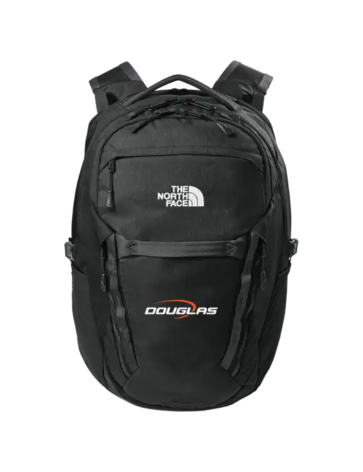 The North Face 31L Royal Arch Black Backpack w/Douglas Machine Logo