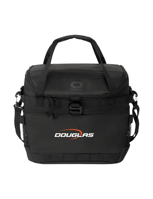 OGIO Black Sprint 24-Pack Cooler w/Douglas Machine Logo