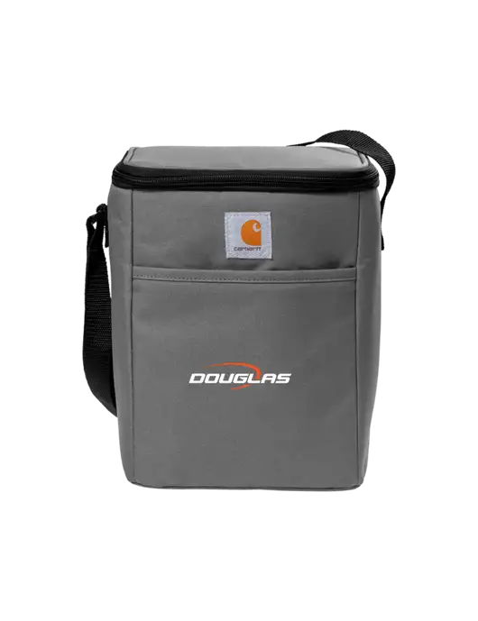 Carhartt Medium Grey Vertical 12-Can Cooler w/Douglas Machine Logo