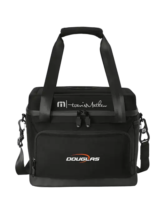 TravisMathew Black Cruise 24-Can Cooler w/Douglas Machine Logo