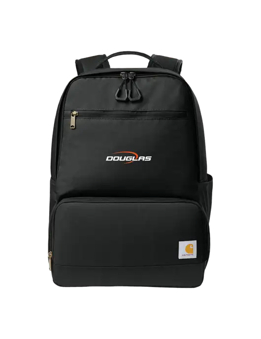 Carhartt Two-Compartment Black Cooler Backpack w/Douglas Machine Logo