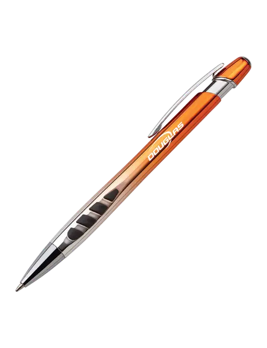 Zenith Burnt Orange Ballpoint Pen - Blue ink w/Douglas Machine Logo