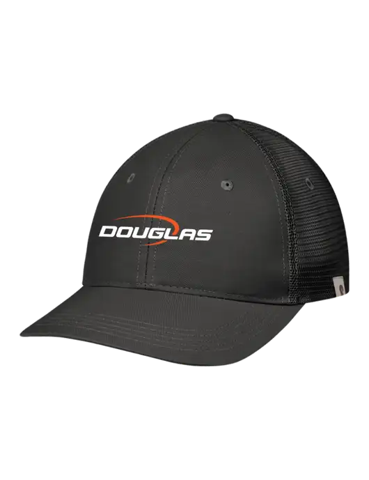 Carhartt Black Trucker Rugged Pro Series Cap w/Douglas Machine Logo