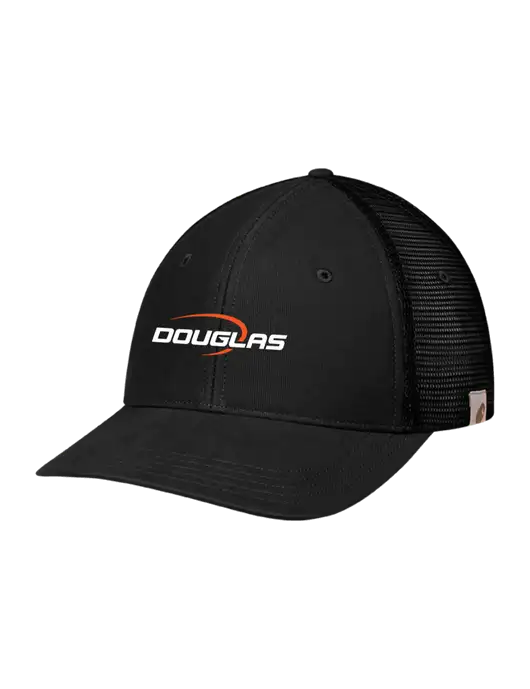 Carhartt Black Canvas Trucker Cap w/Douglas Machine Logo