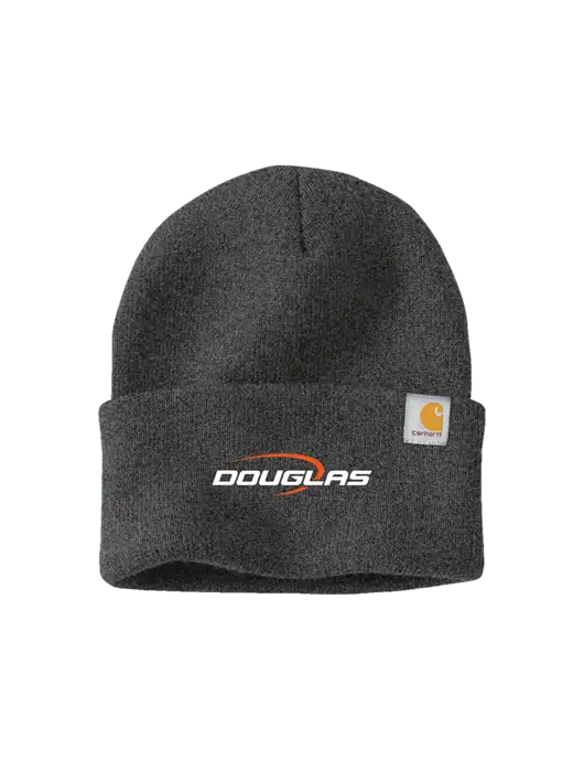 Carhartt Dark Grey Watch Cap 2.0 w/Douglas Machine Logo