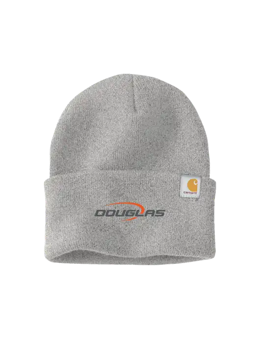 Carhartt Light Grey Heather Watch Cap 2.0 w/Douglas Machine Logo