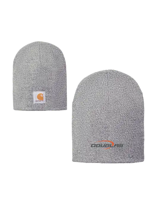 Carhartt Light Grey Heather Acrylic Knit Hat w/Douglas Machine Logo