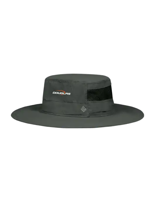 Columbia Dark Grey Bora Bora Booney  Hat w/Douglas Machine Logo