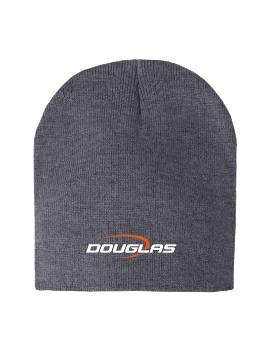 Dark Grey Heather Element Knit Beanie w/Douglas Machine Logo