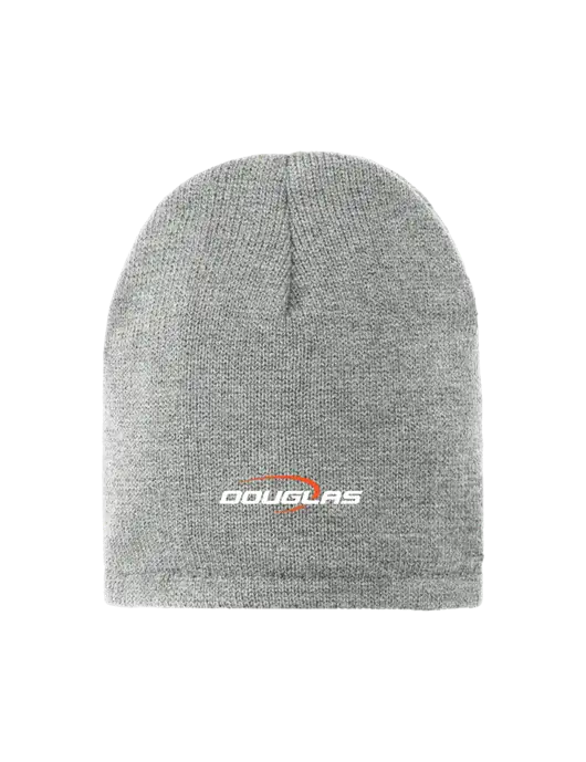 Dark Medium Grey Fleece-Lined Beanie Cap w/Douglas Machine Logo