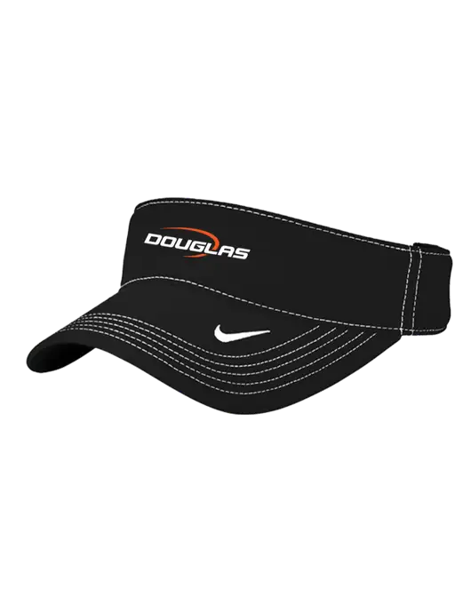 Nike Black Dri-FIT Ace Visor w/Douglas Machine Logo