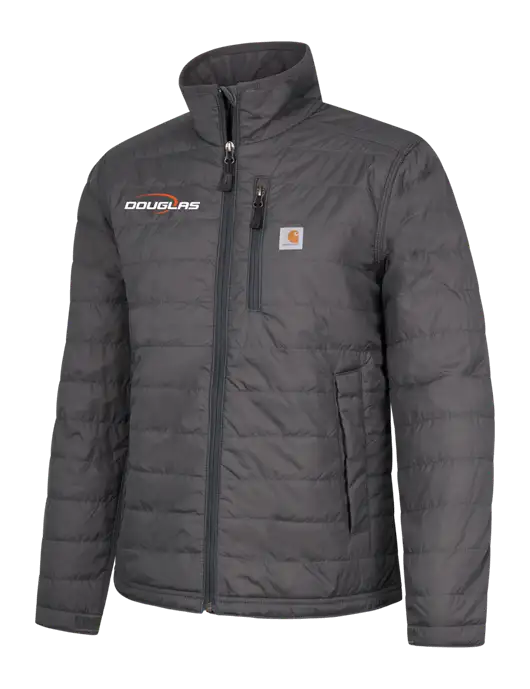 Carhartt Womens Dark Grey Gilliam Jacket w/Douglas Machine Logo