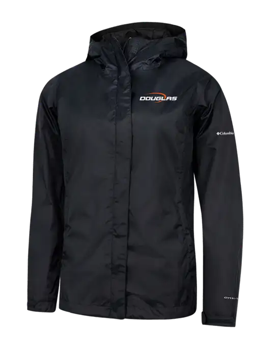 Columbia Black Womens Arcadia II Jacket w/Douglas Machine Logo