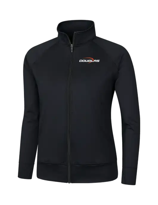 Womens Black NRG Fitness Jacket w/Douglas Machine Logo