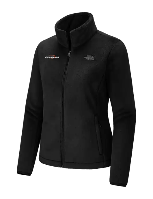 The North Face Womens Black Osito Fleece Jacket
 w/Douglas Machine Logo