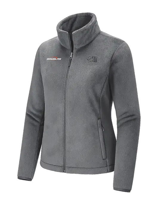 The North Face Womens Dark Medium Grey Osito Fleece Jacket
 w/Douglas Machine Logo