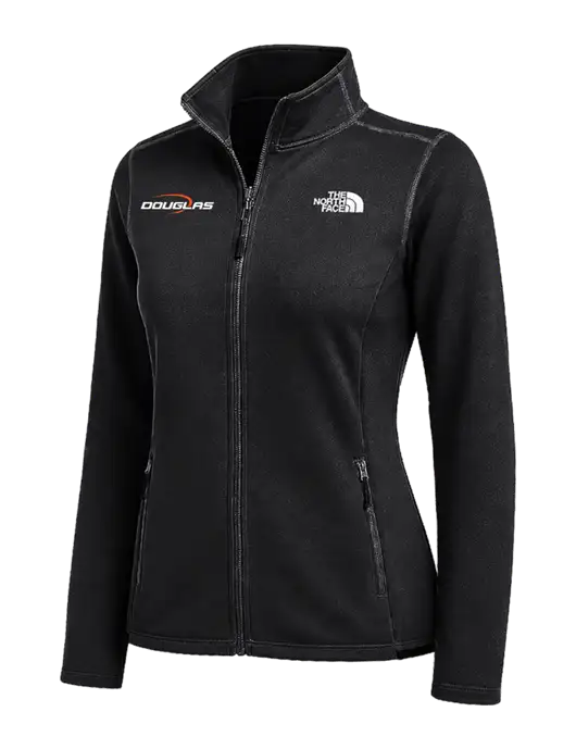 The North Face Womens Black Skyline Full-Zip Fleece Jacket w/Douglas Machine Logo