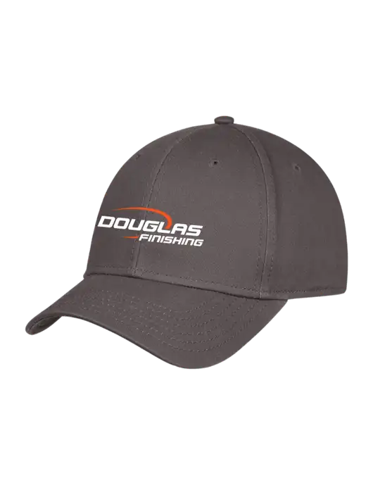 Charcoal Structured Cap Hook & Loop w/Douglas Finishing Logo
