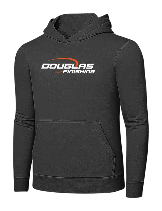 Charcoal 7.8 oz Ring Spun Hooded Sweatshirt w/Douglas Finishing Logo