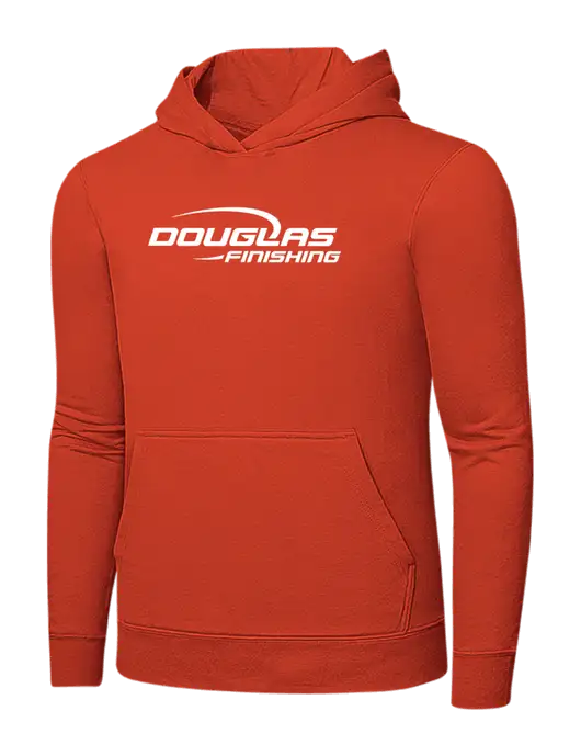 Orange 7.8 oz Ring Spun Hooded Sweatshirt w/Douglas Finishing Logo