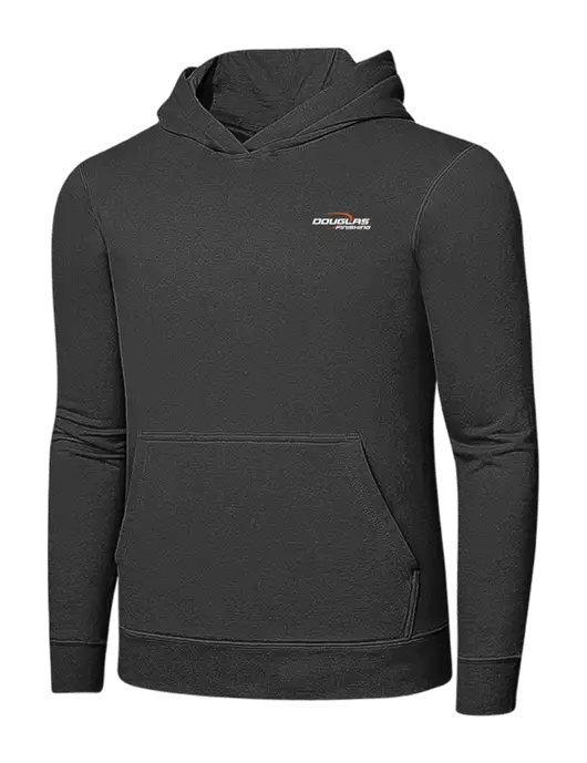 Charcoal 7.8 oz Ring Spun Hooded Sweatshirt w/Douglas Finishing Logo