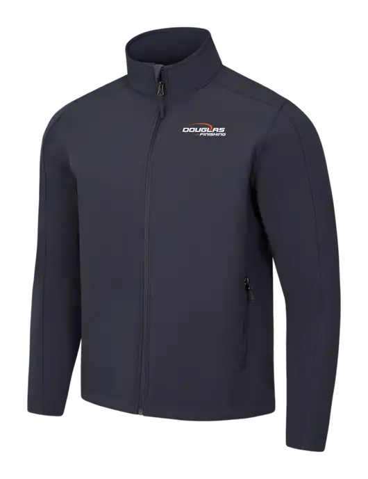 Charcoal Grey Core Soft Shell Jacket w/Douglas Finishing Logo