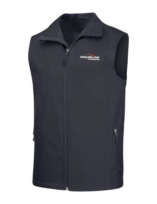 Dark Grey Core Soft Shell Vest w/Douglas Finishing Logo