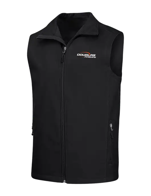Black Core Soft Shell Vest w/Douglas Finishing Logo