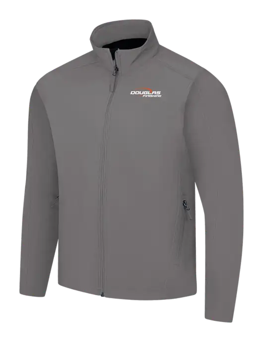 Medium Grey Core Soft Shell Jacket w/Douglas Finishing Logo