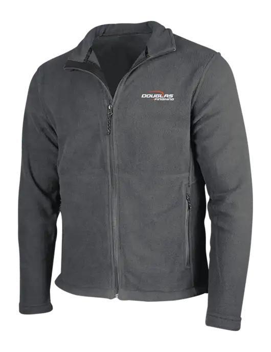 Dark Grey Fleece Jacket w/Douglas Finishing Logo