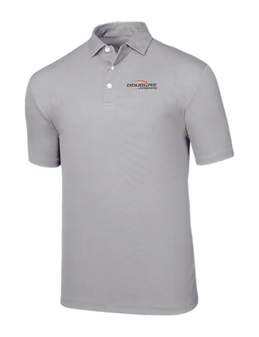Callaway Birdseye Light Grey Polo w/Douglas Finishing Logo