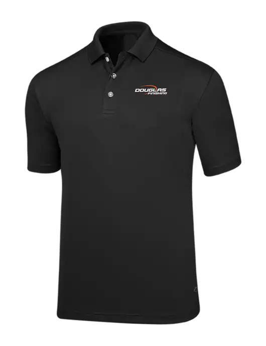 Callaway Core Black Performance Polo w/Douglas Finishing Logo