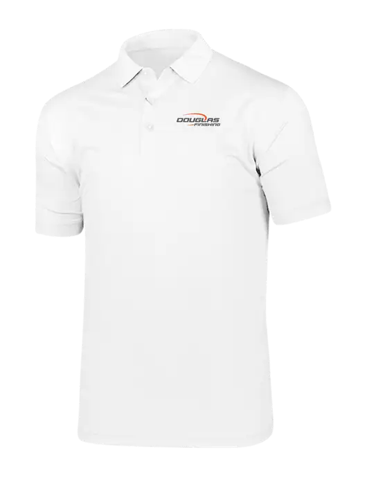 Callaway Vibrant Bright White Ventilated Polo w/Douglas Finishing Logo