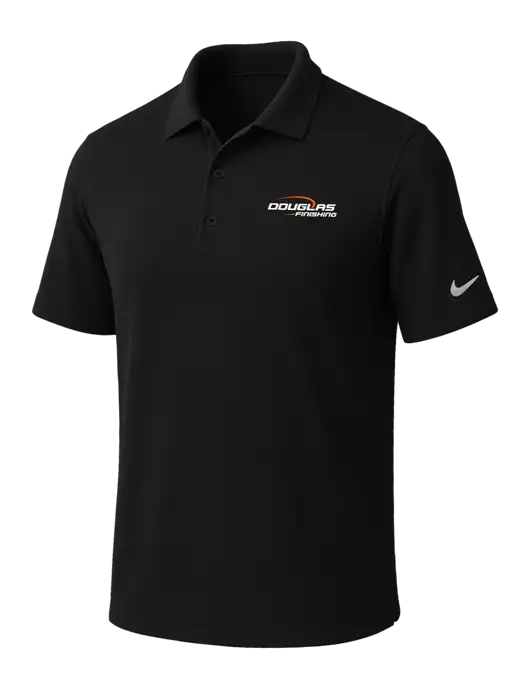 NIKE Black Dri-Fit Micro Pique Polo w/Douglas Finishing Logo