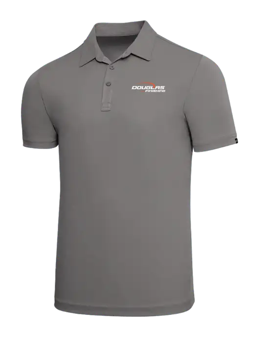 TravisMathew Grey Solid Oceanside Polo w/Douglas Finishing Logo
