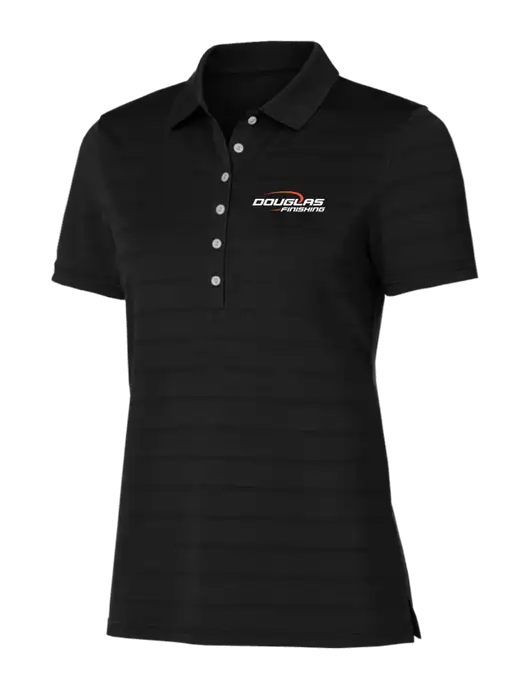 Callaway Womens Black Ventilated Polo w/Douglas Finishing Logo