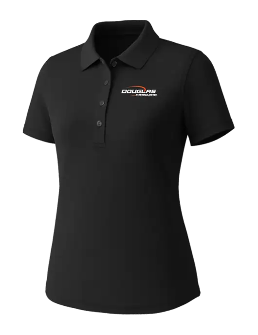 Callaway Womens Core Black Performance Polo w/Douglas Finishing Logo
